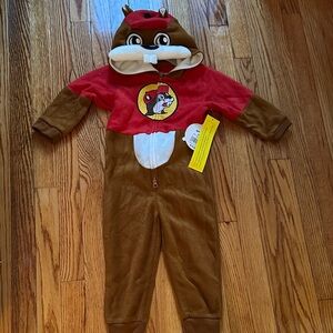 BNWT Kids Buc-ee's One-Piece Union Suit Pajama Set 3T